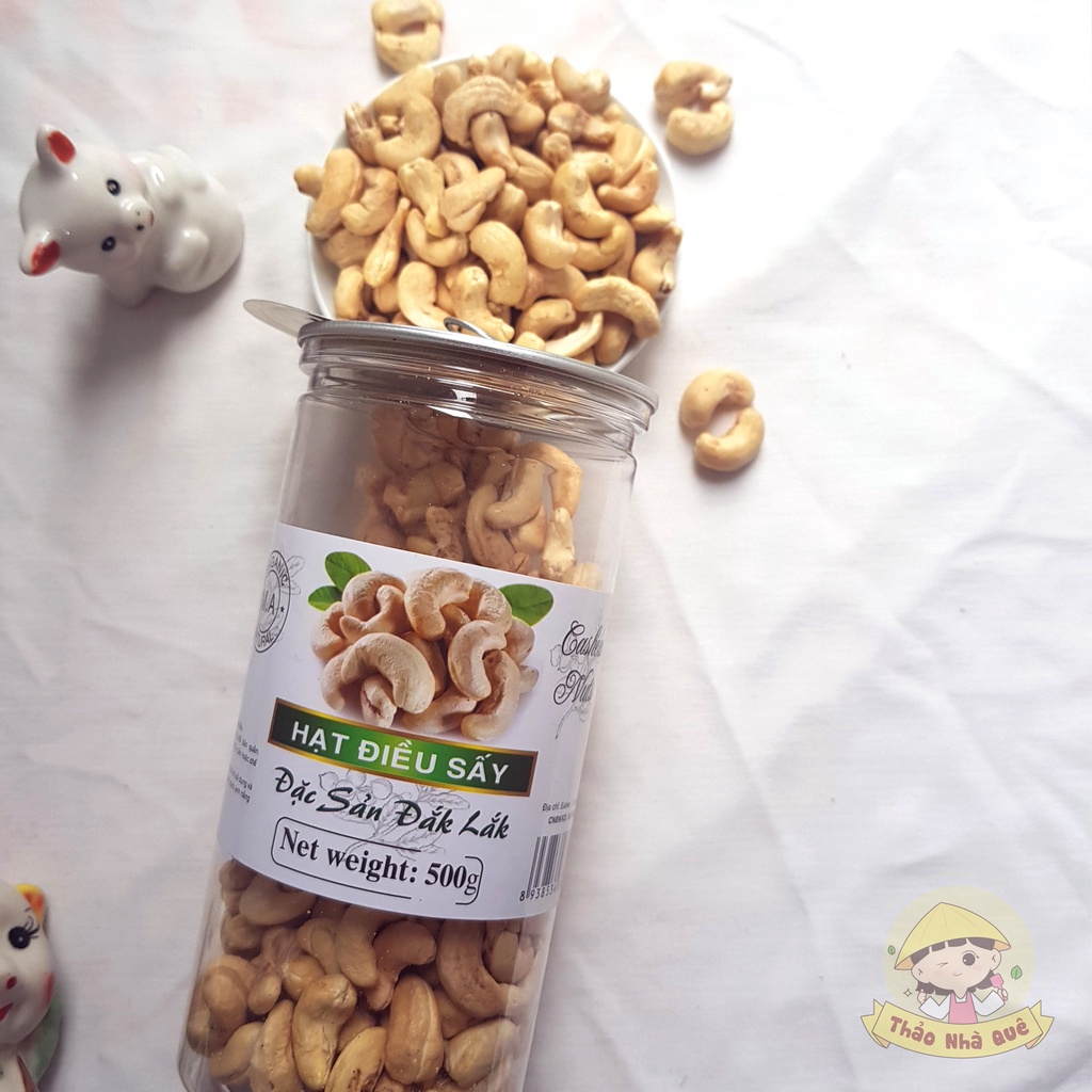 Hạt điều sấy rang muối sạch vỏ lụa vỡ bể nguyên vị thơm ngon loại 1, đặc sản Daklak - Đồ ăn vặt dinh dưỡng