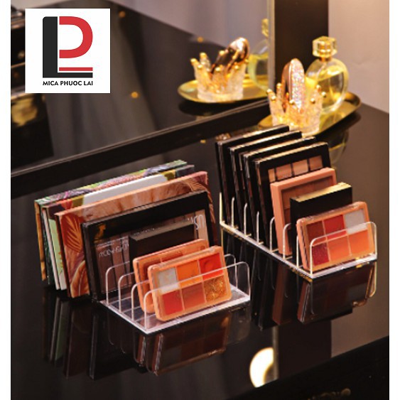 Kệ mica/ Giá để phấn mắt, khay acrylic đựng mỹ phẩm