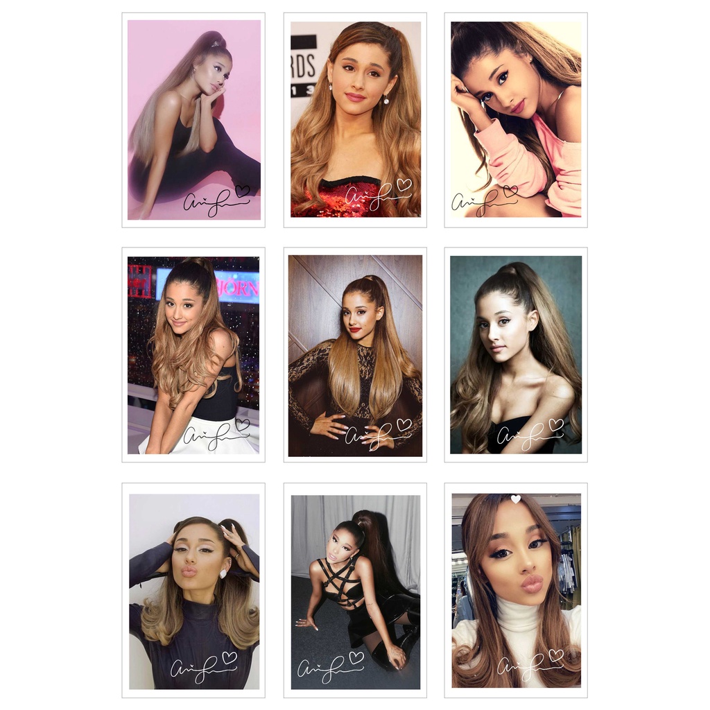 [Ép Lụa] Lomo Card 36 Ảnh ARIANA GRANDE ( có chữ kí )