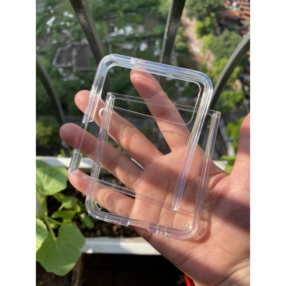 Ốp lưng trong cứng viền dẻo Samsung Galaxy Z Flip 5, Z Flip 4, Z Flip 3, Z Fold 4, Z Fold 5