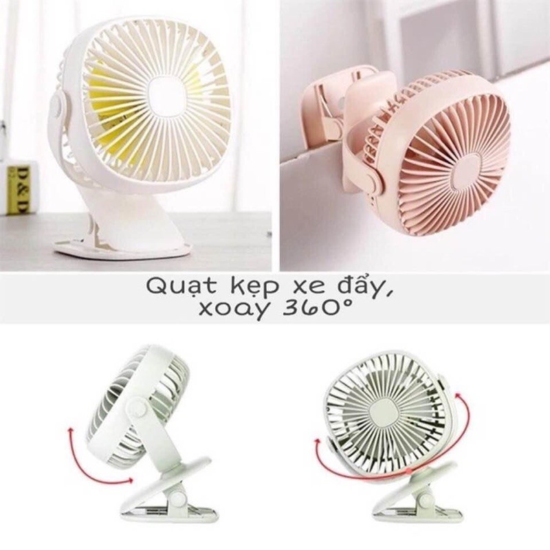  <CÓ SẴN >QUẠT KẸP XE ĐẨY ĐÈN LÉP HÀN QUỐC