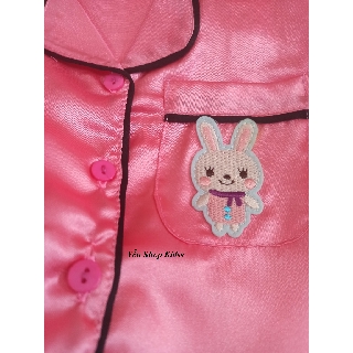 Bộ Pijama Phi Lụa Cho Bé (9-16kg) (SP001138 )