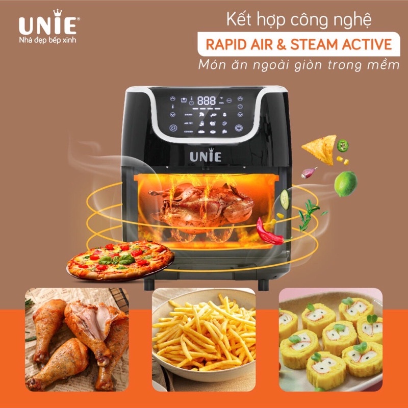 Nồi chiên hơi nước UNIE Steam US6800 dung tích 7L - Hàng chính hãng