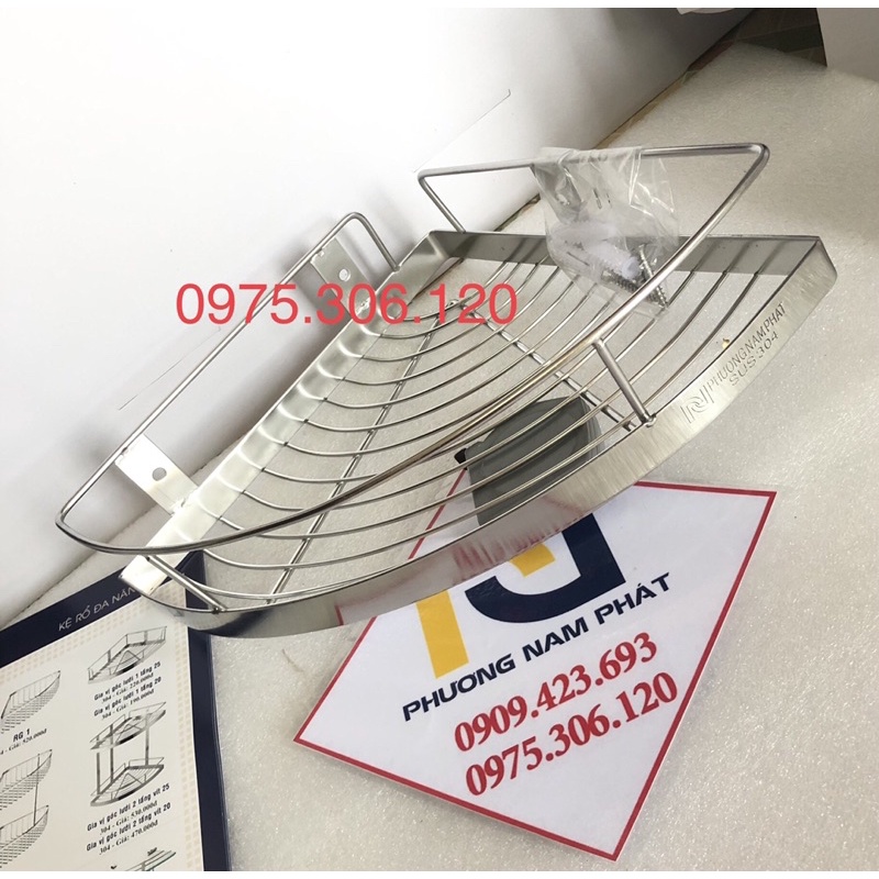 [HÀNG THƯƠNG HIỆU] kệ góc đựng sữa tắm dầu gội trong nhà tắm inox 304 KỆ GÓC LƯỚI 1 TẦNG, hàng đặt xưởng nặng, inox tốt