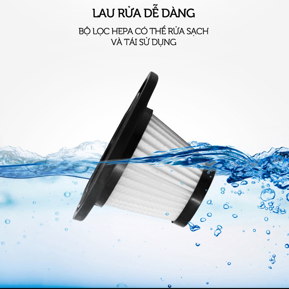 MÁY HÚT BỤI CẦM TAY MINI ĐA NĂNG DÀNH CHO Ô TÔ VÀ GIA ĐÌNH - R6053 | BigBuy360 - bigbuy360.vn