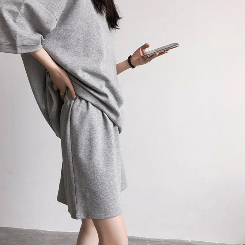 Set trang phục SUXI áo thun tay ngắn và quần đùi phong cách trẻ trung thời trang dành cho nữ