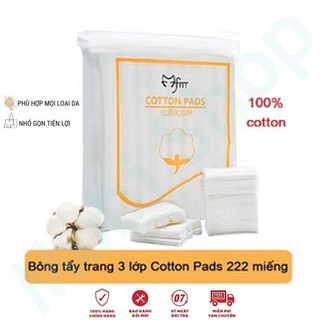 [Túi 222 miếng] Bông tẩy trang 3 lớp Cotton Pads Sỉ Lẻ SLL - Hàng Nội Địa Trung