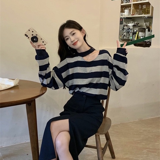 NRVP Áo Sweater Dài Tay Phong Cách Hàn Quốc Sành Điệu Dành Cho Nữ