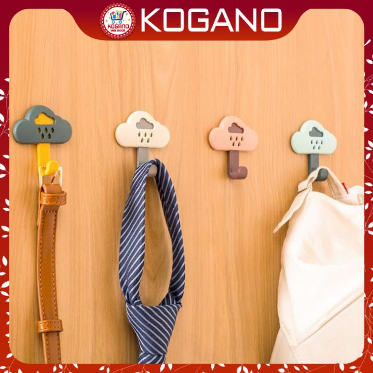 Móc dán tường KOGANO móc treo dán tường hình đám mây nhiều màu dính tường siêu chắc HG-001215