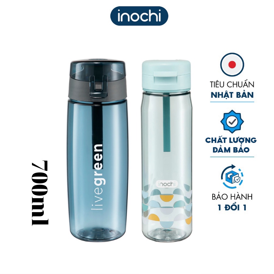 Bình Nhựa Đựng Nước Thể Thao INOCHI 700ml, Chất Liệu Nhựa Không BPA
