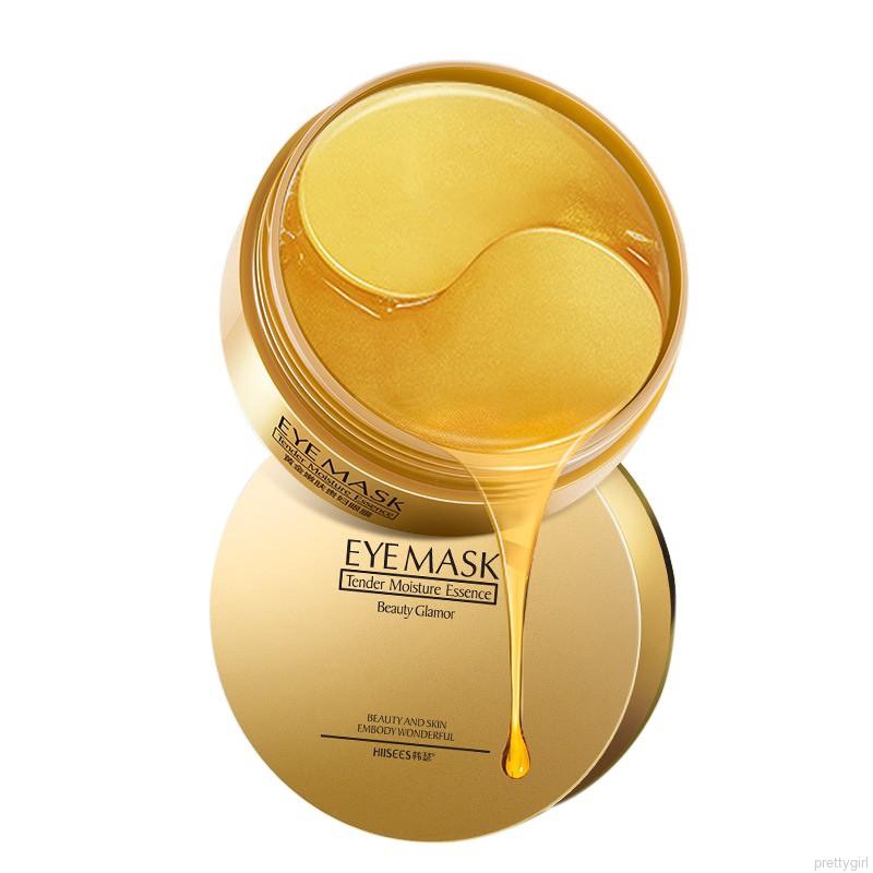 24k Gold Gel Collegan Eye Mask Hydrating Firming Skin Remove Dark Circles