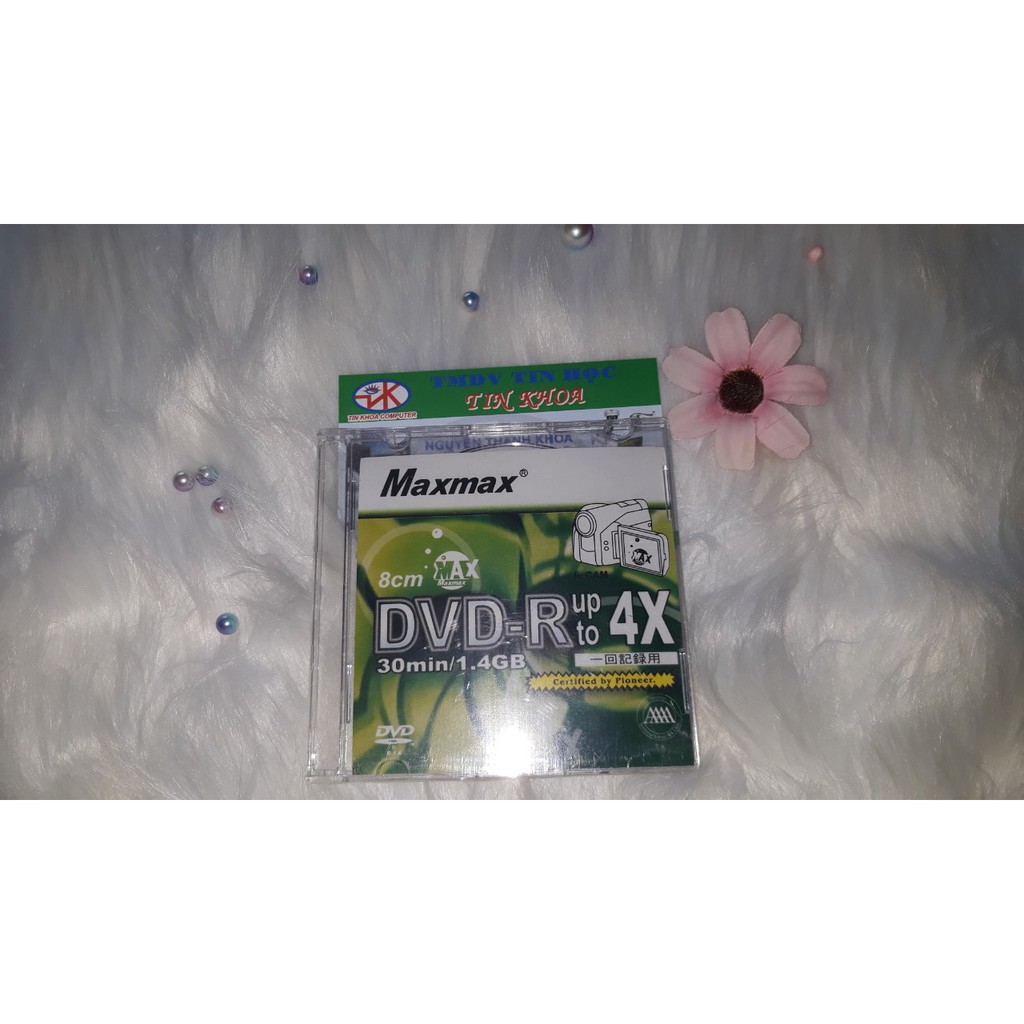 Đĩa trắng Mini DVD-R Maxmax 8cm 30min/1.4GB