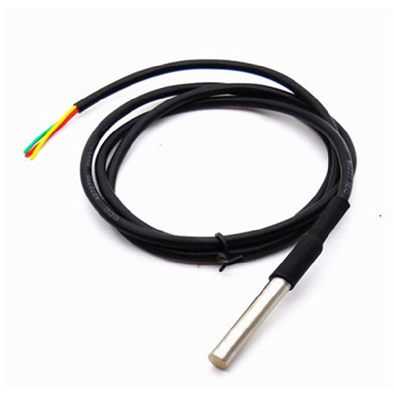 Dây Đo Cảm Biến Nhiệt Độ DS18B20, Chống Nước IP67, Đầu Làm Bằng Thép Không Gỉ - Độ Chính Xác Cao
