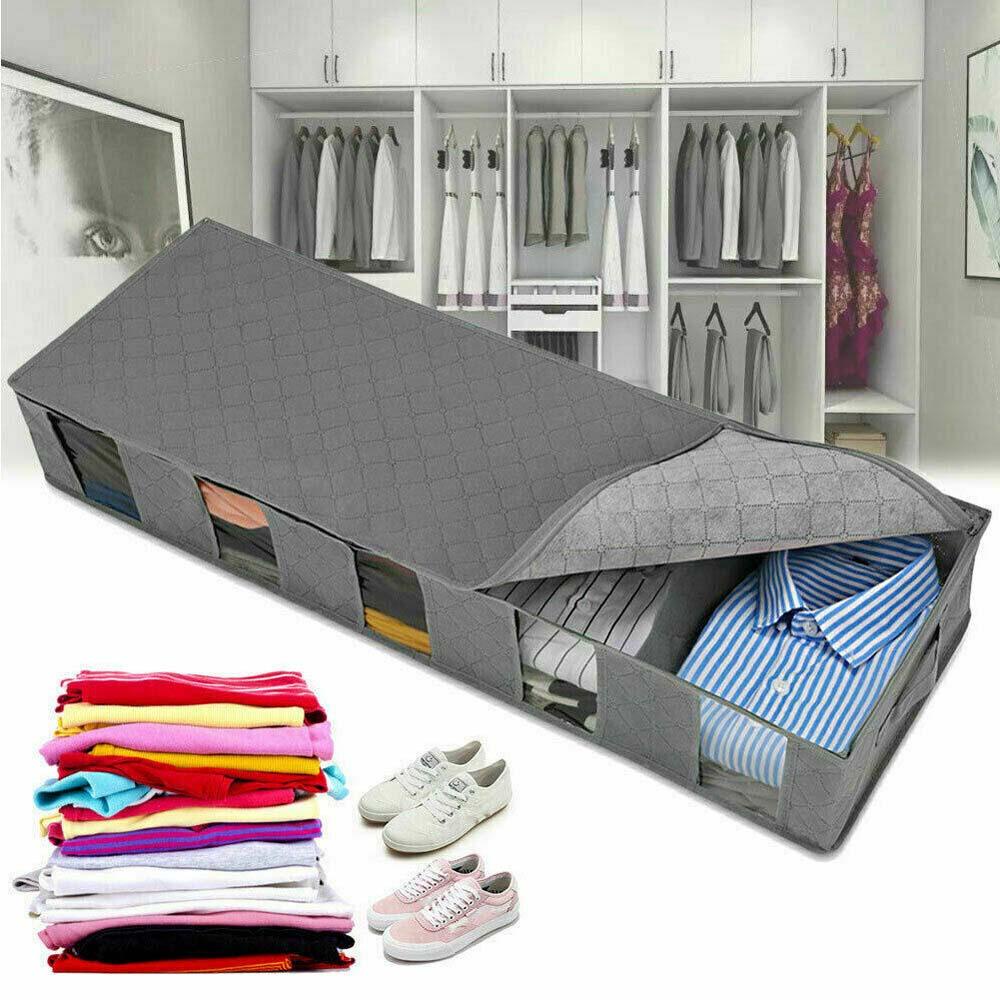 Túi Đựng Chăn Mền Có Nắp Khóa Kéo Tiện Dụng