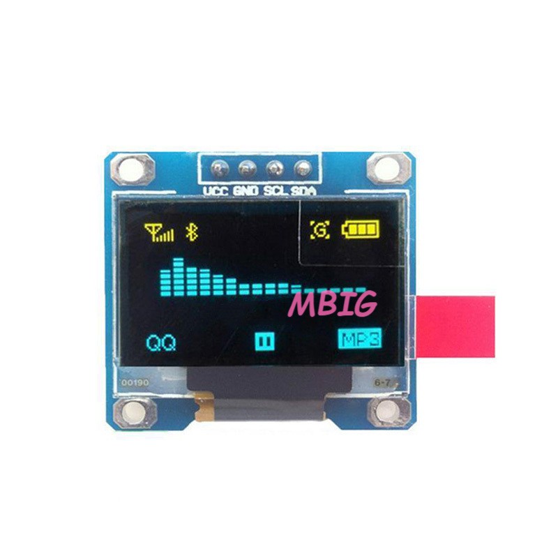 Mô đun màn hình LED LCD OLED màu xanh dương 0.96inch I2C IIC Serial 128x64 dành cho mạch Arduino | WebRaoVat - webraovat.net.vn