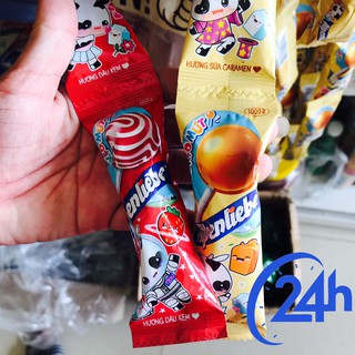 Kẹo mút Alpenliebe hương sữa caramen/ hương dâu kem