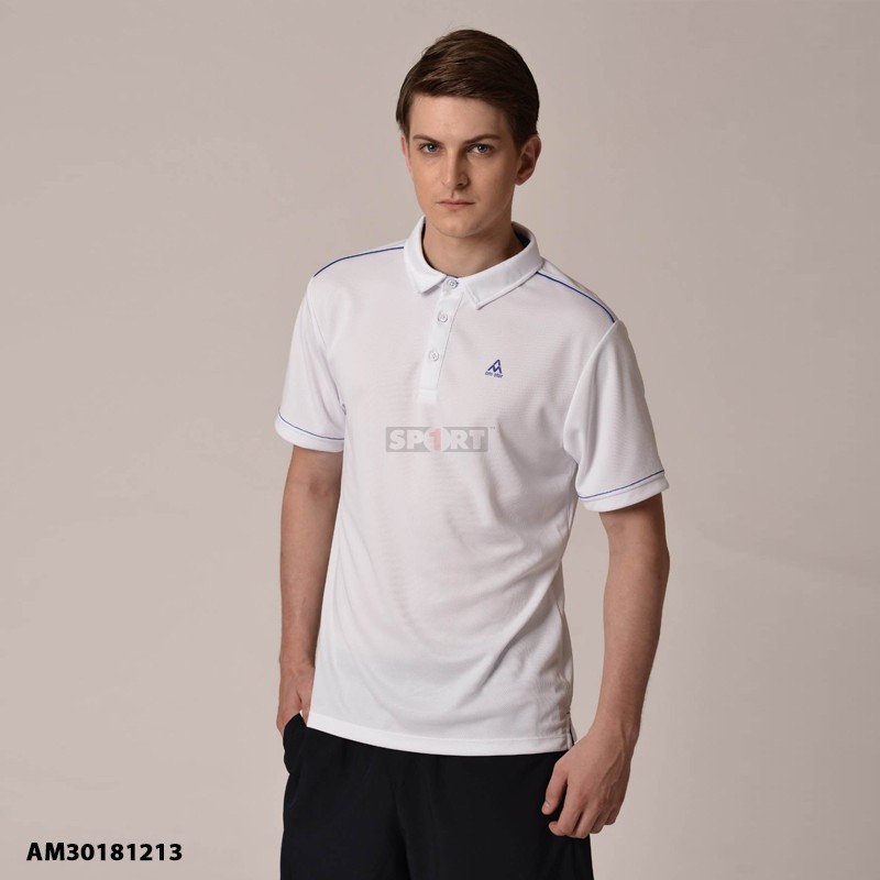 Áo thể thao polo AM trắng