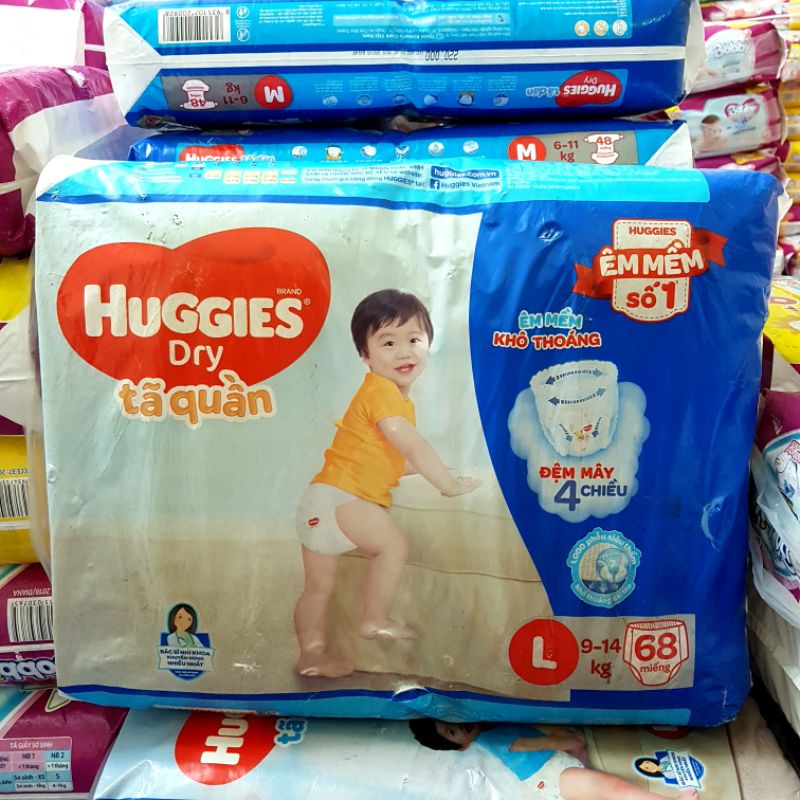 Tả quần Huggies M74/L68/XL62/XXL56
