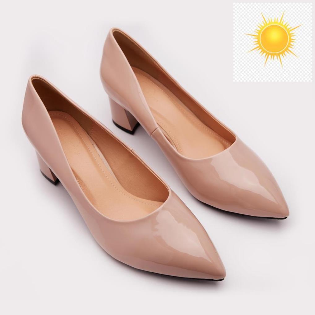 Giày Cao Gót Size 40 41 42 43 44 Basic Mũi Nhọn Công Sở 5cm - Himi191 🚴🏇