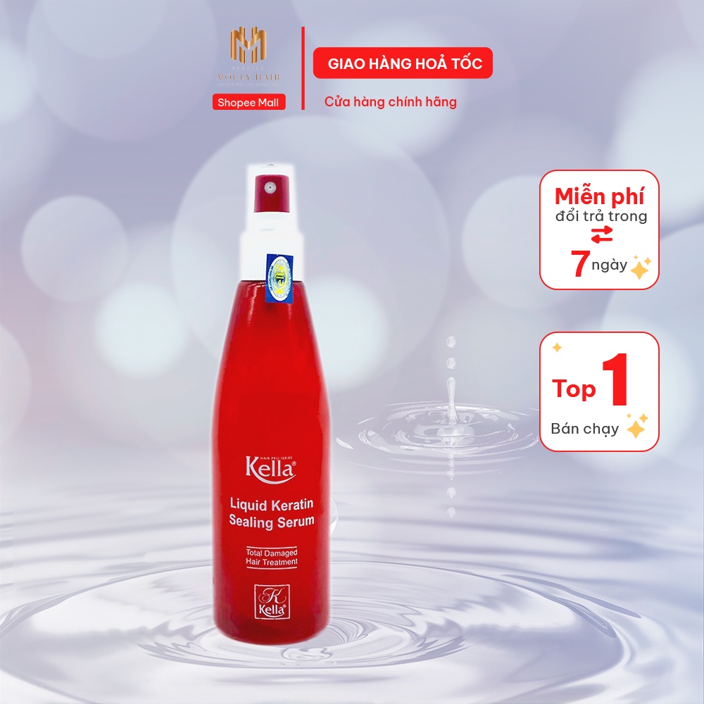[HÀNG TỐT] Xịt dưỡng tóc Keratin phục hồi tóc hư tổn Kella Liquid Keratin Sealing Serum 250ml