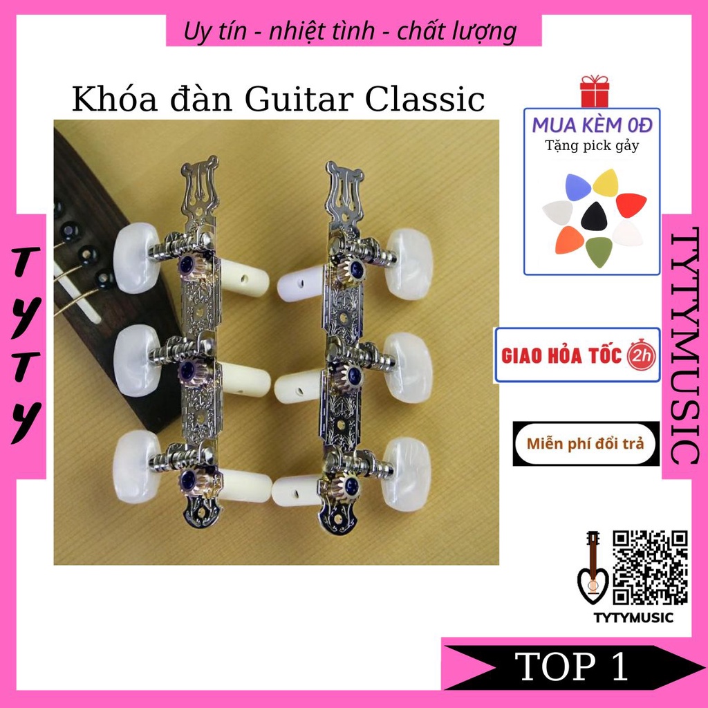 Khóa Đàn Guitar CLASSIC chống rỉ  TYTYmusic