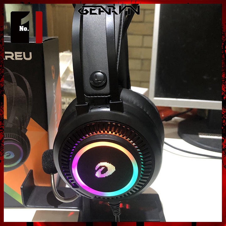 Tai Nghe Nhạc Headphone Gaming Chụp Tai Có Dây DareU EH416 Led RGB Tai Nghe Game Thủ Có Mic Máy Vi Tính Laptop Pc