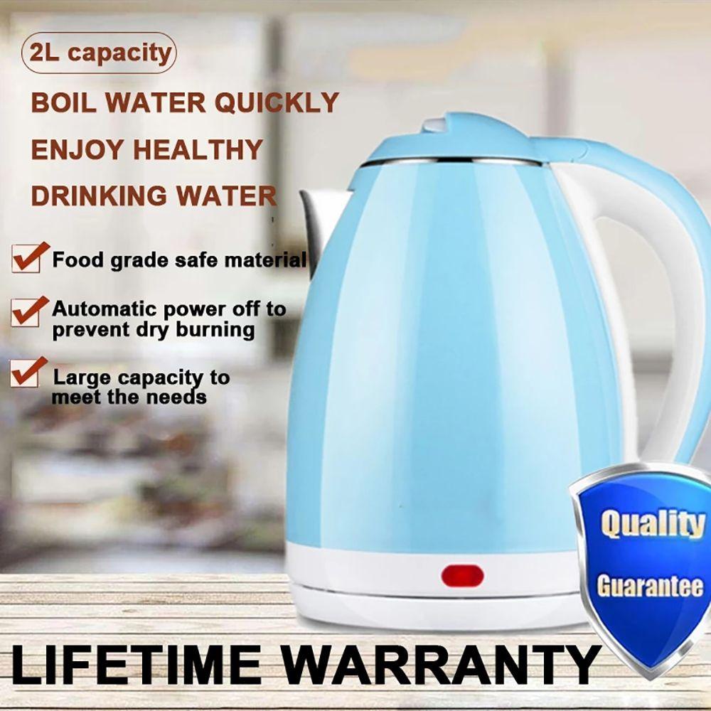 YNATURAL Ấm Đun Nước Siêu Tốc 2L Bằng Thép Không Gỉ