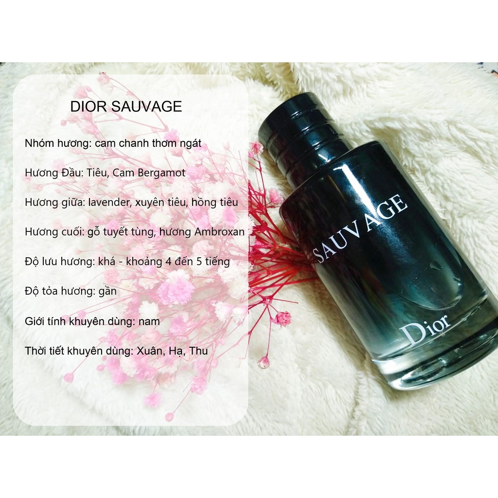 [1ml, 2ml] Mẫu thử nước hoa Dior Sauvage EDP/Parfum