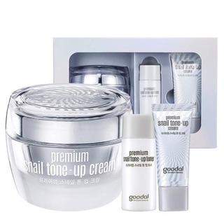 Set kem dưỡng trắng Goodal Premium Snail Tone Up Cream 50ml
