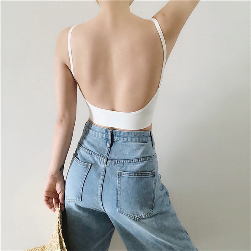 Áo ngực thể thao CUTEBYTE cotton thiết kế quyến rũ dành cho nữ