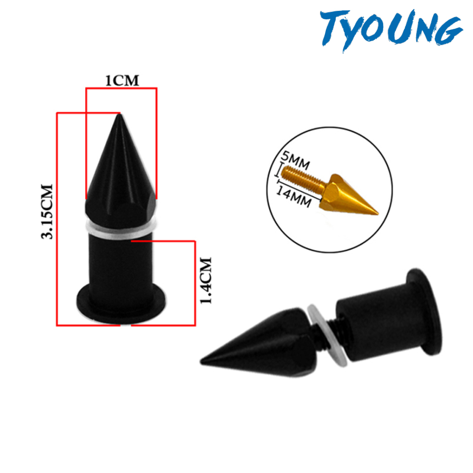 [TYOUNG]10 Pieces Universal Windscreen Windshield Bolts Screw Bolts Kit 5mm 