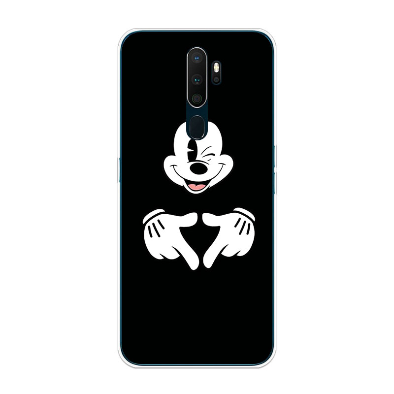Ốp Lưng OPPO A5 A9 A31 A91 2020 TPU mềm Case Cá tính đen tuyền Two