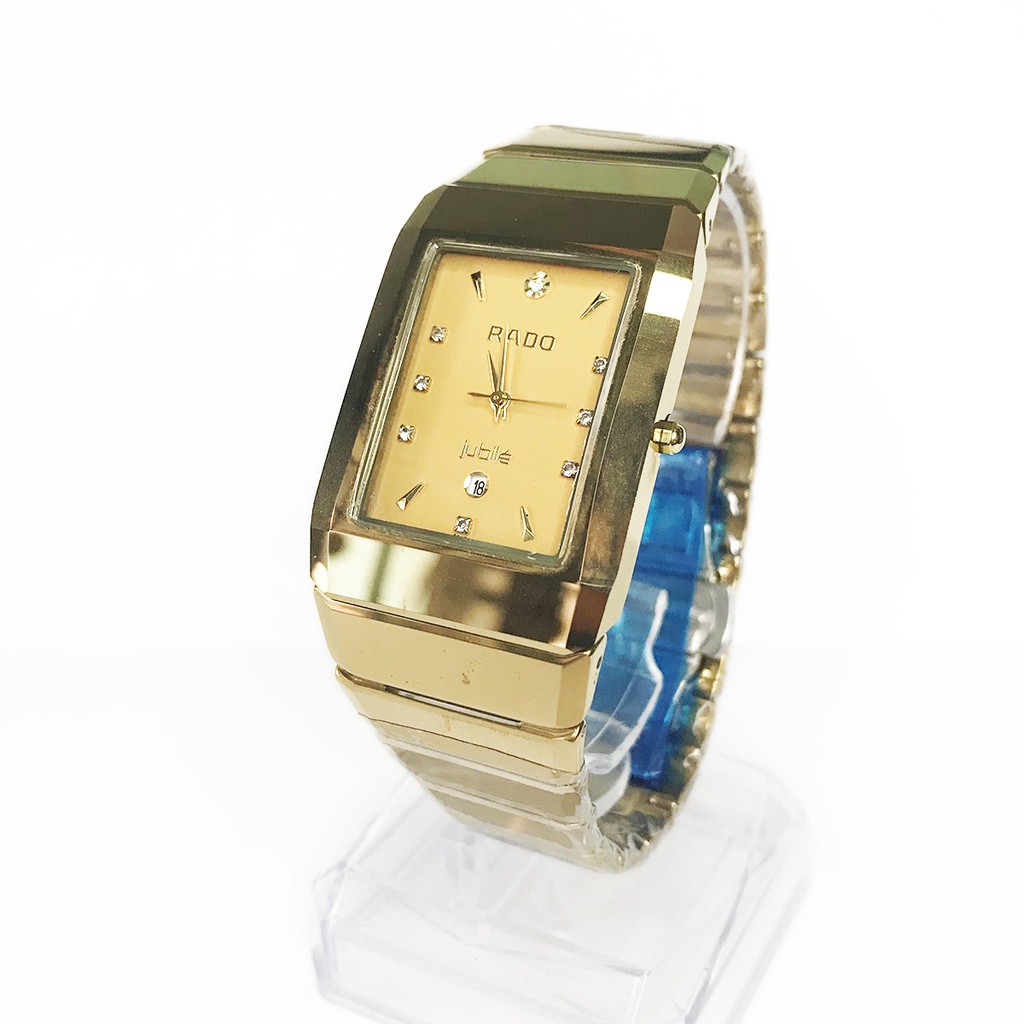 [TẶNG VÍ DA NAM] Đồng hồ Julibé nam RA02 NA màu vàng, chất liệu dây đá ceramic nguyên khối, mặt kính saphire | BigBuy360 - bigbuy360.vn