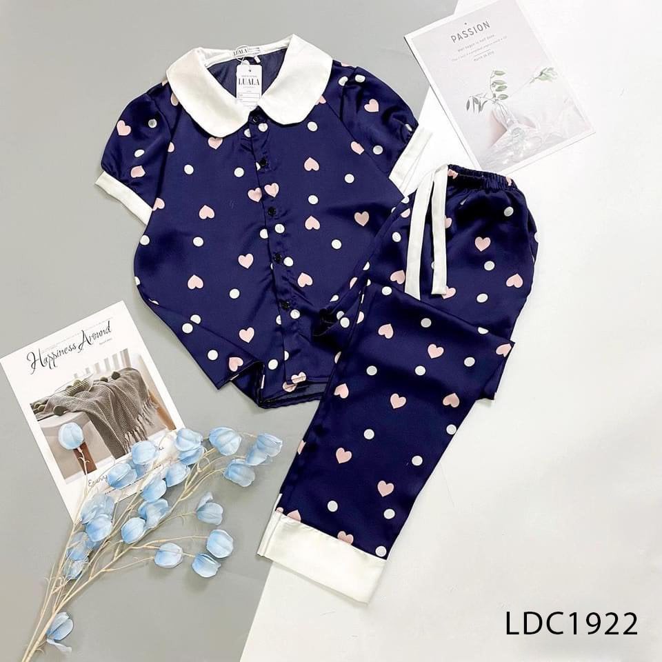 Đồ bộ Pijama cổ sen lụa satin cao cấp | BigBuy360 - bigbuy360.vn