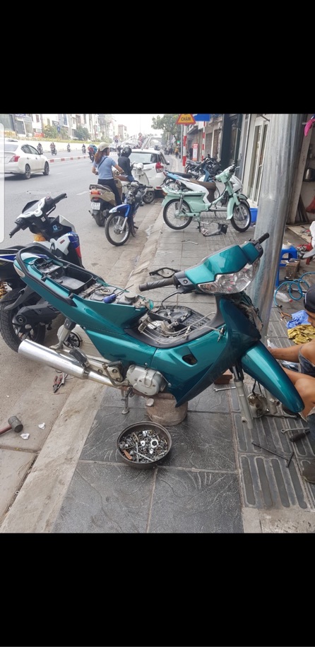 BỘ VỎ NHỰA WAVE XANH RÊU kèm tem