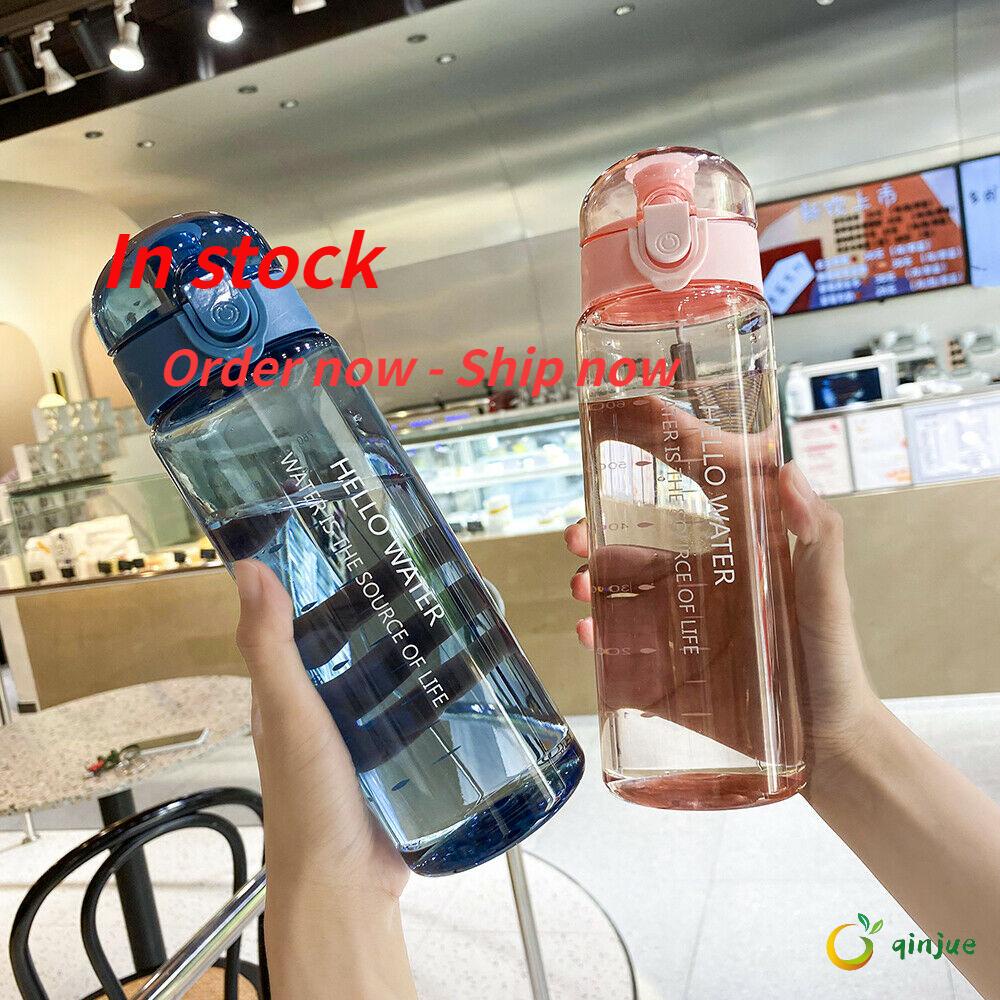 Bình Nước Thể Thao Bằng Nhựa Trong Suốt Chống Rò Rỉ Dung Tích 780ml