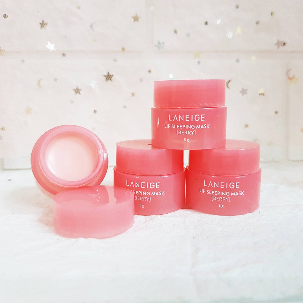 Mặt nạ ngủ môi Laneige Lip Sleeping Mask Berry 3g , Dưỡng ẩm và làm mềm môi