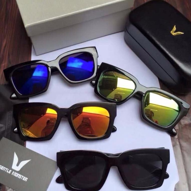 Mắt Kính chữ V Thời Trang ( Màu Đen)