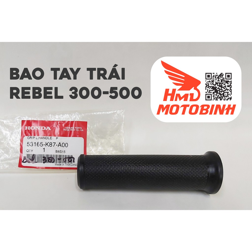 Bao tay cao su trái OEM Honda Rebel 300/500