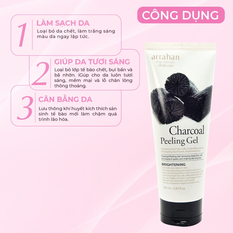 Gel Tẩy Tế Bào Da Chết, Làm Trắng Da Arrahan Peeling Gel 180ml - Hàn Quốc Chính Hãng