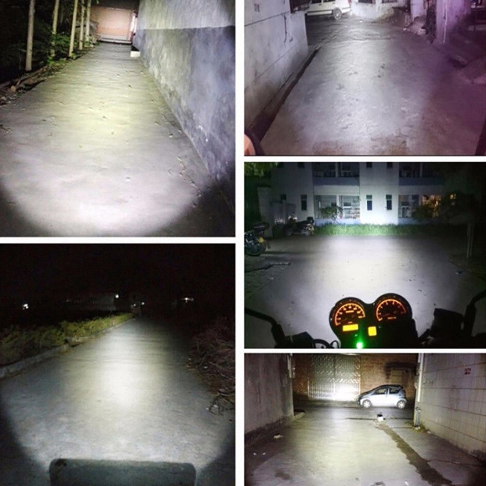 1 Đèn pha LED H4 COB siêu sáng 12V dành cho xe máy