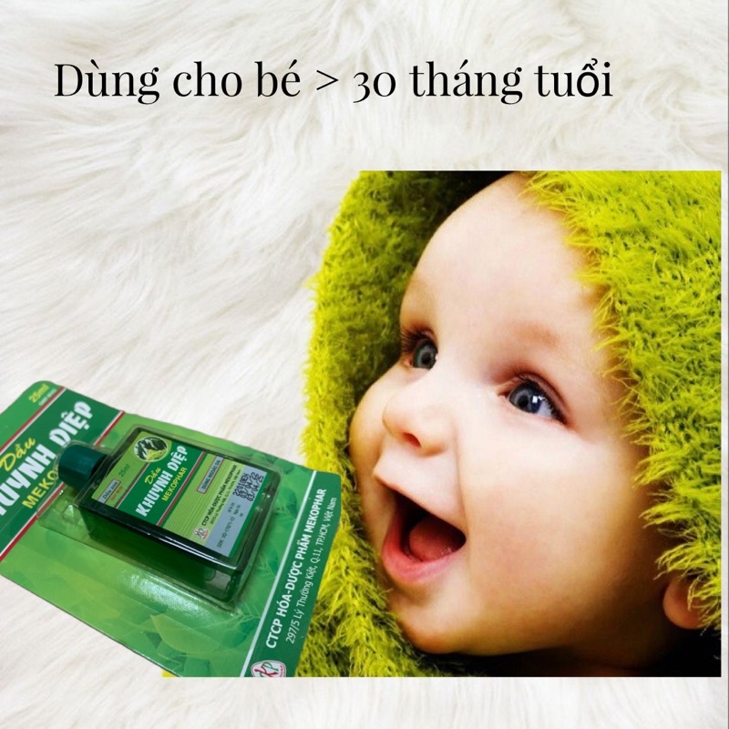 Dầu Khuynh Diệp Mekophar 24ml Cho Bé Lớn Hơn 30 Tháng Tuổi-Hàng Chính Hãng Dầu Khuynh Dệp Công Ty Cho Mẹ Và Bé