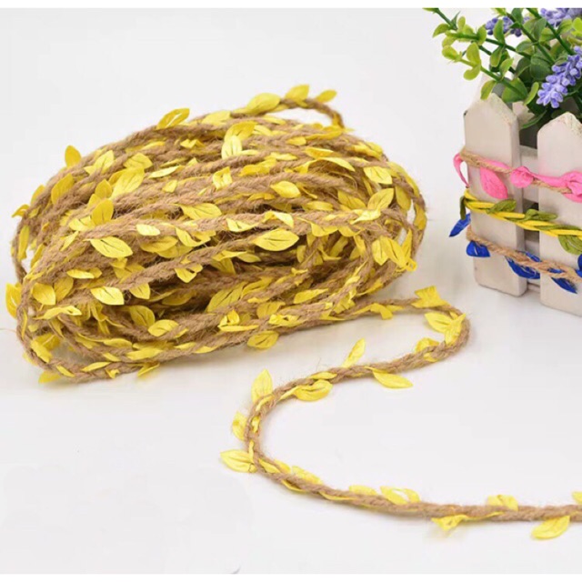 1 mét dây thừng màu vàng thu DIY trang trí mô hình - 1M