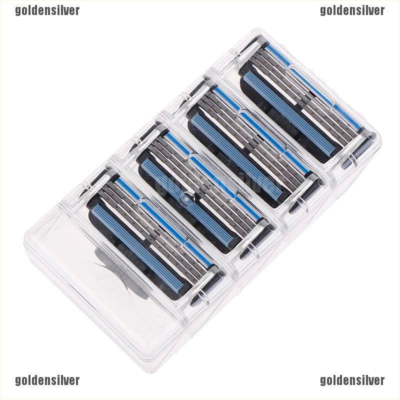 Set 4 Lưỡi Dao Cạo 3 Lớp Chuyên Dụng Cho Máy Cạo Râu Gillette Fusion