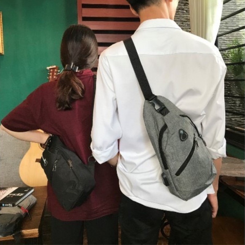 Túi đeo chéo nam nữ local brand mini phong cách hàn quốc vải thời trang đeo vai công sở giá rẻ canvas fsu T01