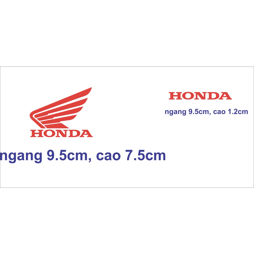 COMBO 4 LOGO HONDA + 2 DÒNG CHỮ HONDA