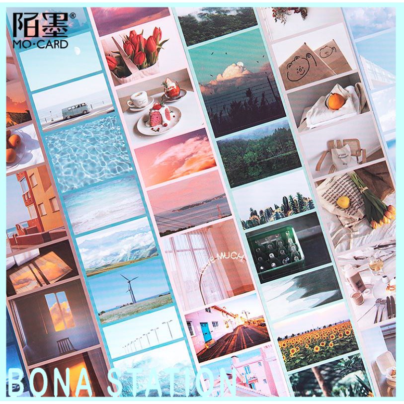 [SALE63] Sticker lomo dán lomography phong cảnh 5cm x 35cm | BST004