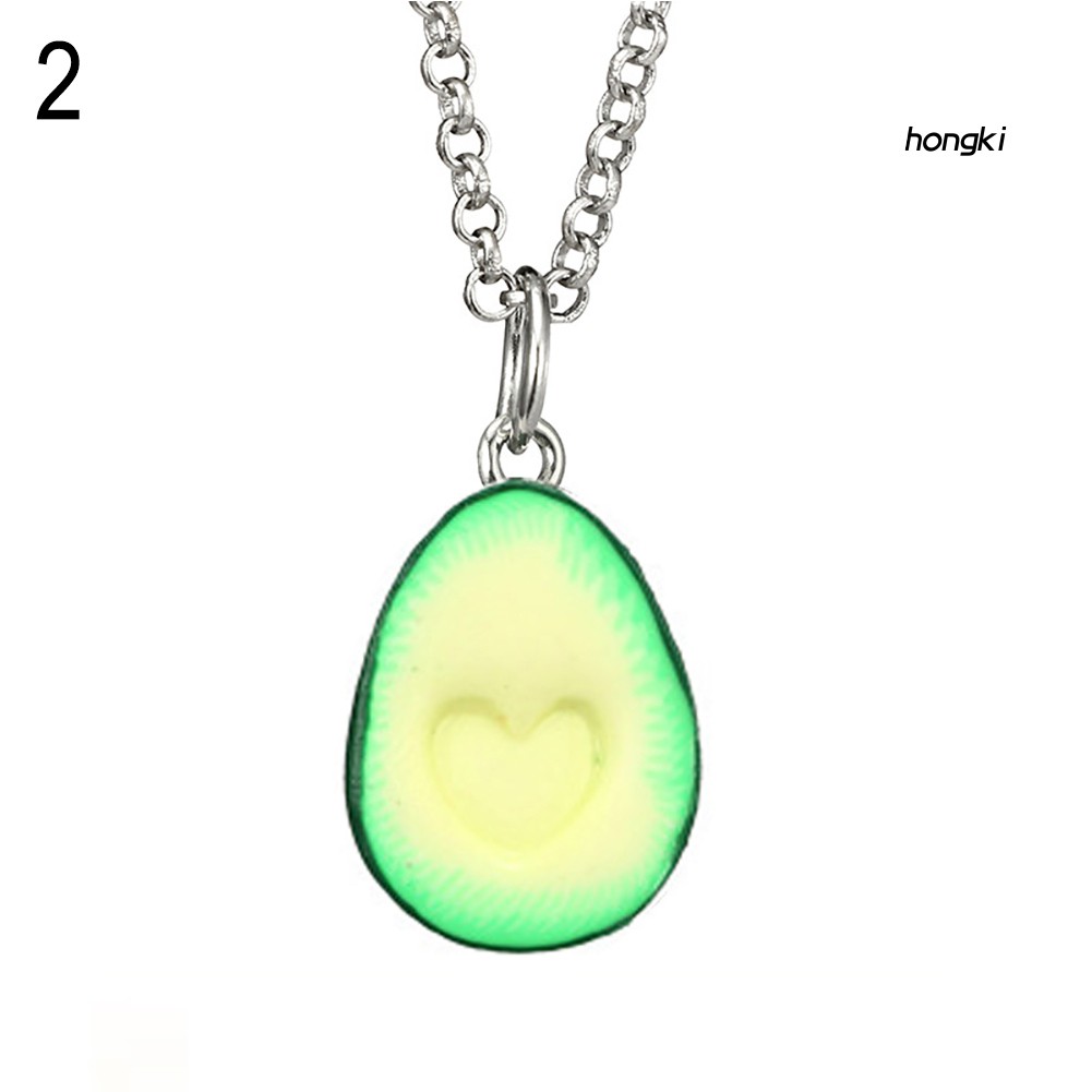 Dây Chuyền Mặt Hình Quả Bơ 3d Dễ Thương Cho Cặp Đôi