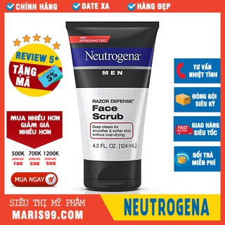Sữa rửa mặt cho nam neutrogena men exfoliating razor defense face scrub _xchoice