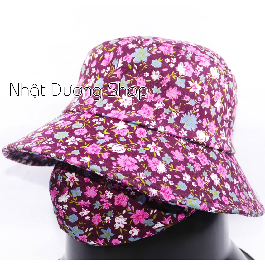 Nón Bo gắng thêm Khẩu Trang nữ thời trang - Họa Tiết Bắt Mắt, Màu Sắc Thời Thượng, Chất Vải Cotton, Hàng Loại 1 bao đẹp